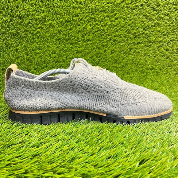 Cole Haan Zerogrand Stitchlite Mens Size 12 Gray Classic Wingtip Oxford Shoes main image 4